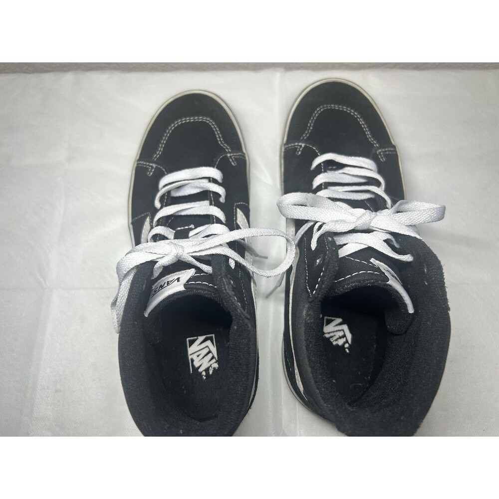 Vans Off The Wall High Top Shoes Black/White Old Skool Youth SZ 6 - Picture 6 of 8